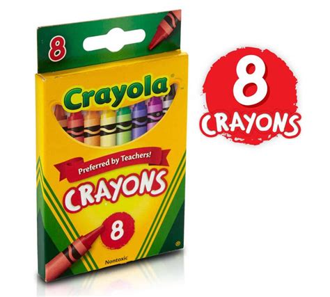 8 Crayola Crayons School Supplies Crayola