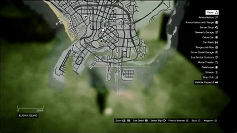 Detailed Gta V Weapons Locations Map