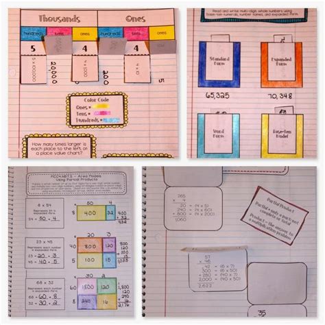 Interactive Math Notebook 4th Grade This Huge Interactive Notebook