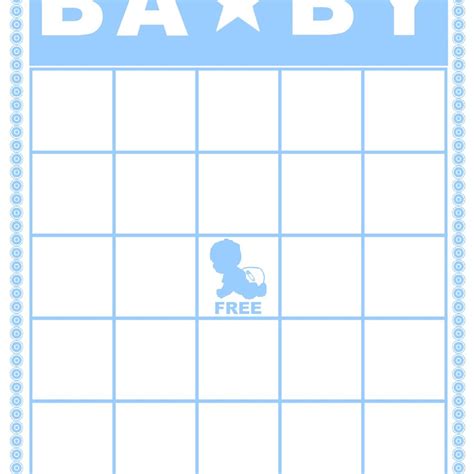 Free Blank Baby Shower Bingo Cards Printable Baby Shower Bingo 50