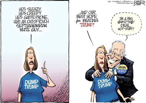 Political Cartoons Creepy Sleepy Joe Biden East Bay Times