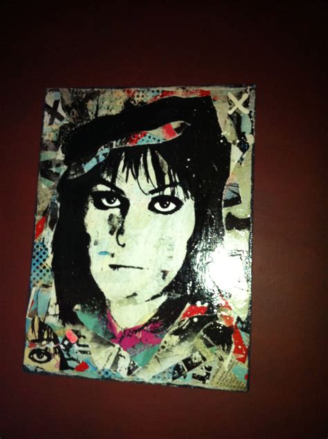 My Commissioned Joan Jett Multi Media Painting By La Street Artist