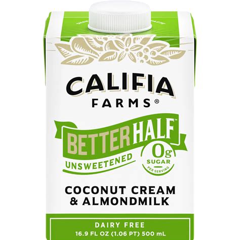 Califia Farms Betterhalf Unsweetened Coconut Cream And Almondmilk Liquid