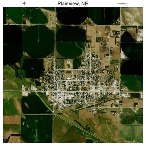 Aerial Photography Map Of Plainview Ne Nebraska