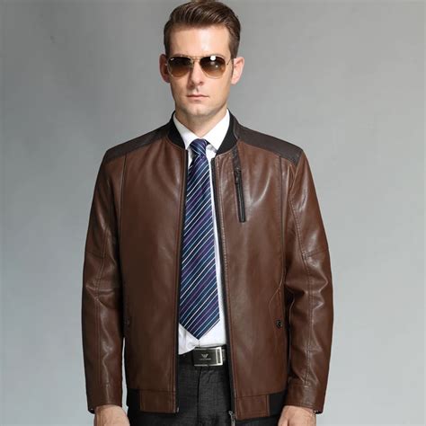 2015 Springautumn New Business Casual Mens Leather Jackets And Coats