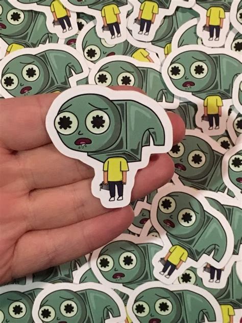 Rick And Morty Sticker Hammer Morty