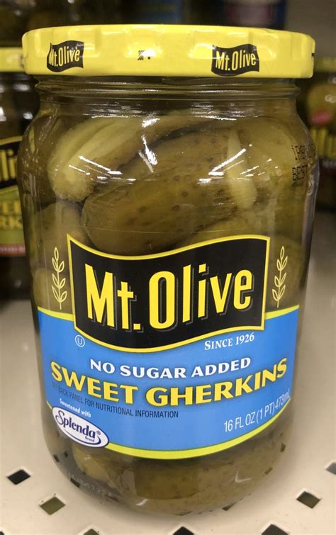 Mount Olive No Sugar Added Sweet Gherkins Pickles 16 Oz Buync