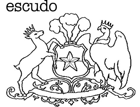 Escudo Bandera De Chile Dibujos Dibujos Kawaii