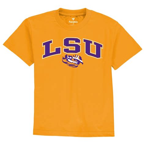 Youth Gold Lsu Tigers Campus T Shirt