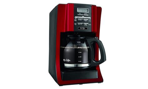 Mr Coffee Advanced Brew 12 Cup Programmable Red Coffee Maker Groupon