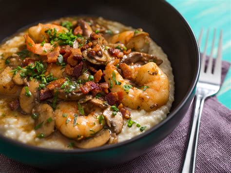 Maybe you would like to learn more about one of these? Shrimp and Gruyère Cheese Grits With Bacon and Mushrooms ...