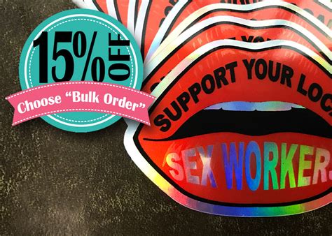 Support Your Local Sex Workers Holographic Stickers Etsy