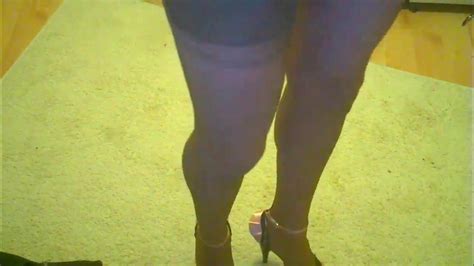 pink high heels and ff nylon stockings youtube