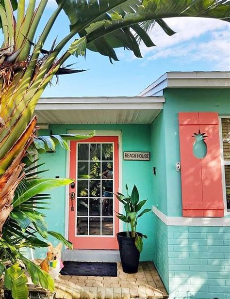 This Adorable Florida Coastal Beach Bungalow Is Painted In Delicious