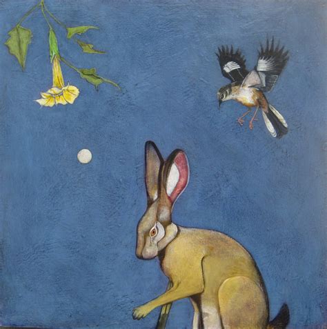 Painting Moon Hare Original Art By Phyllis Stapler