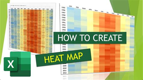 How To Create A Heat Map With Excel Youtube