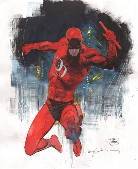 Daredevil By Lee Weeks Colours By Bill Sienkiewicz Daredevil Comic