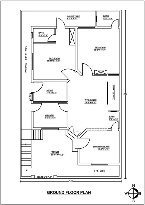 Architectural Floor Plans Detailed Drawings Furniture Layout