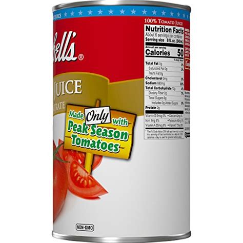 Campbells Tomato Juice 46 Oz Can Pack Of 12 Pricepulse