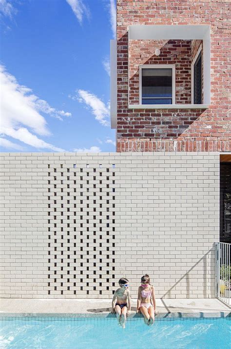Elsternwick House Clare Cousins Architects Brick Fence Brick Facade