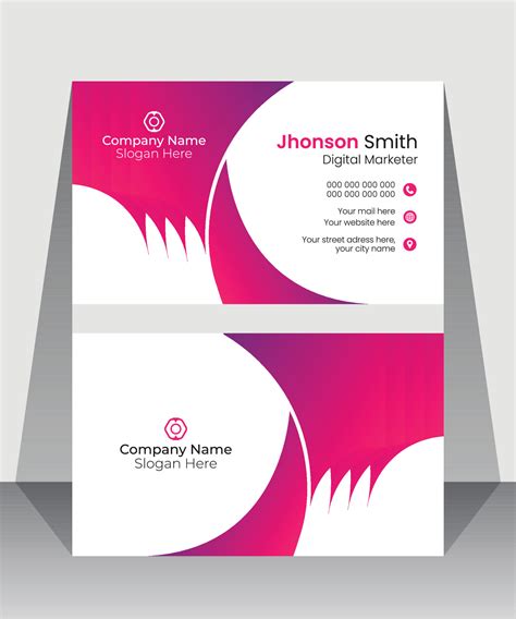 Modern Creative Business Card And Name Card Horizontal Simple Clean