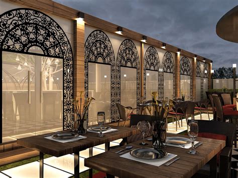 Terrace Restaurant On Behance Restaurant Exterior Design Restaurant