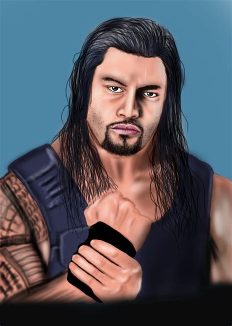 Learn How To Draw Roman Reigns Wrestlers Step By Step Drawing Tutorials