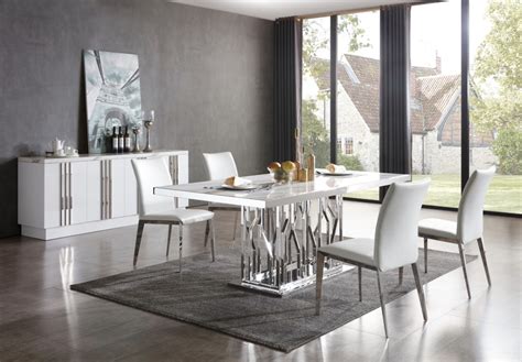 115 results for marble dining table price. Modrest Marston Modern White Marble & Stainless Steel ...