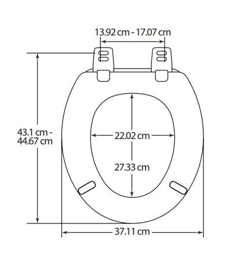 Standard Toilet Seat Size In Cm Velcromag