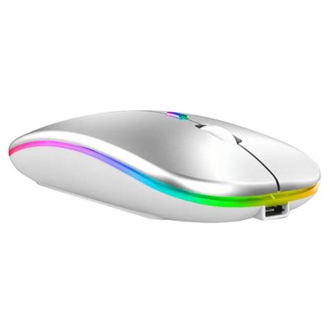 T 02 Wireless Mouse With Red Led Tracking Silver Multi Junction