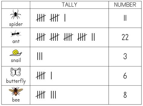 Tally Chart Worksheet