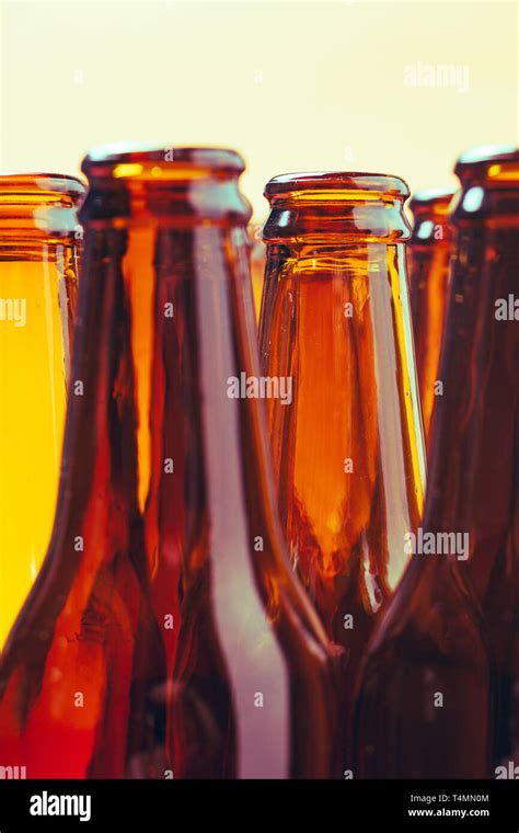 Brown Glass Beer Bottles Stock Photo Alamy