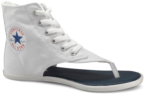 converse hi top white canvas sandal flip flop unisex ebay