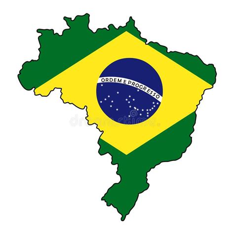 Brazilmap Of Brazil Vector Illustration Stock Vector Illustration Of