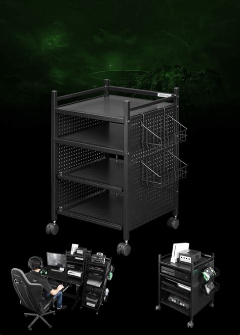 Easily accessible with one simple down and forward motion, this spice rack storage system by dropout cabinet fixtures is the ultimate spice rack! Game Console Storage Rack BHS-380G | Bauhütte®