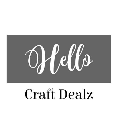 Small Hello Stencil Craft Dealz