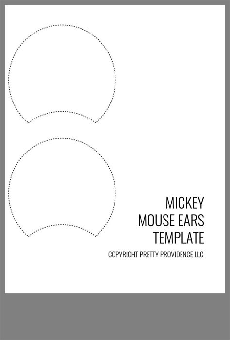 Printable Diy Mickey Ears Template Printable Templates