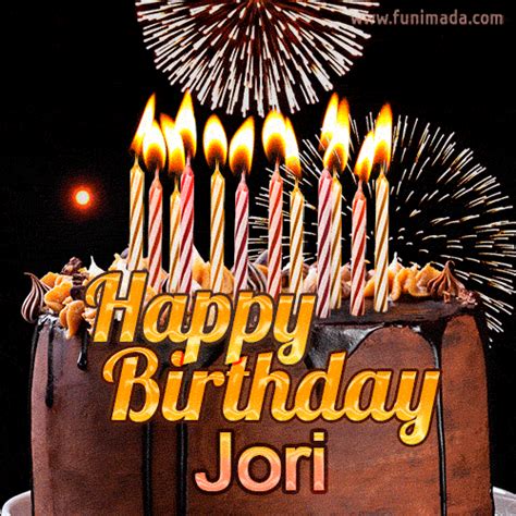 Chocolate Happy Birthday Cake For Jori  — Download On