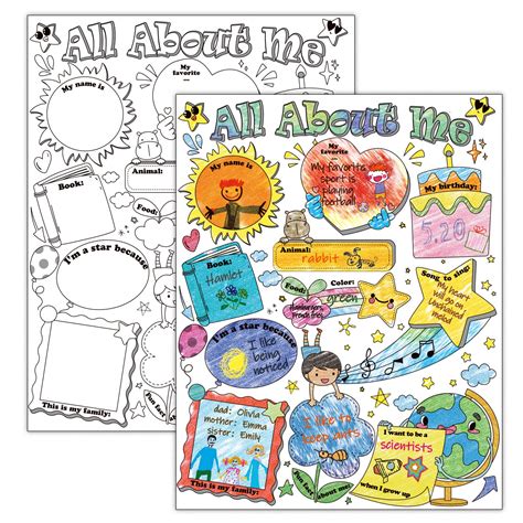 Buy Pcs All About Me Student S Ready To Decorate And Fill In S Great Way For Preschool