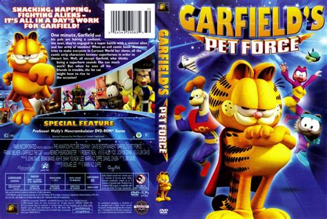 Garfield Pet Force Movie Dvd Scanned Covers Garfield Pet Force