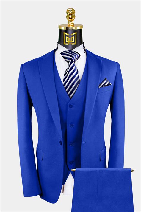 3 Piece Royal Blue Suit Gentlemans Guru