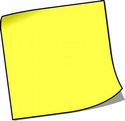 Sticky Note Clipart Blank Clip Onlinelabels Paperclip