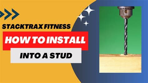 Stacktrax Fitness How To Install Into A Wood Stud Youtube