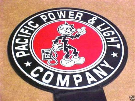 Reddy Kilowatt Pacific Power And Light License Plate Topper 1920s Today