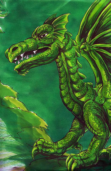 Emerald Dragon By Kenfreelance On Deviantart