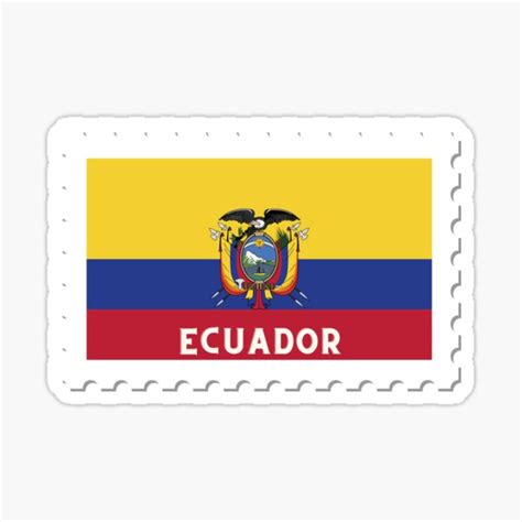 Ecuador Stamp Decal Sticker For Sale By Dekal Redbubble