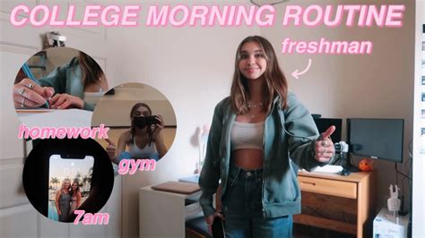 My Morning Routine As A College Freshman Youtube