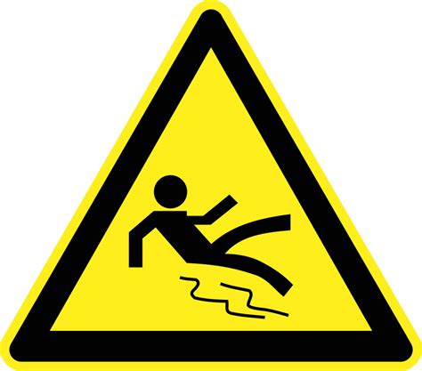 Onlinelabels Clip Art Wet And Slippery Warning Sign