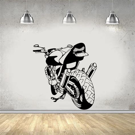 Bike Wall Decal Vinyl Sticker Motorbike Racing Art Murals Garage