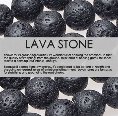 Lava Stone Grounding Calming Emotions Healing Stones And
